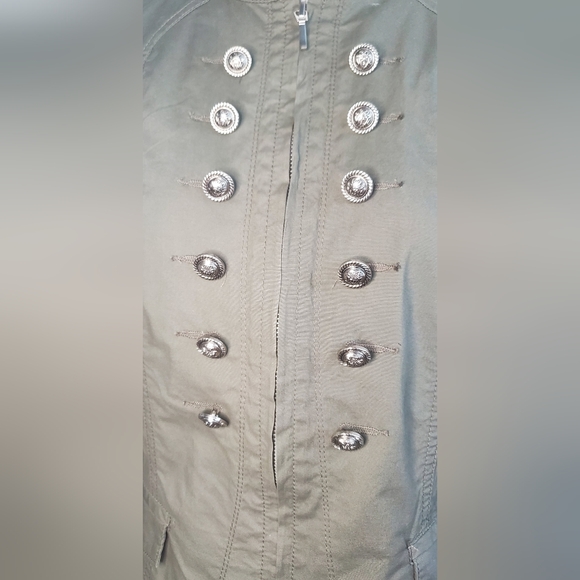 INC International Concept-size M- military green color jacket - Picture 6 of 11